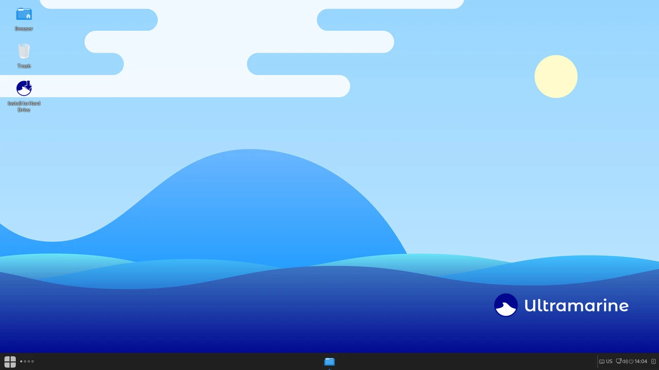 Screenshot of Ultramarine Linux